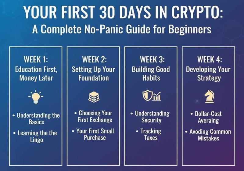 First month in crypto for beginners.