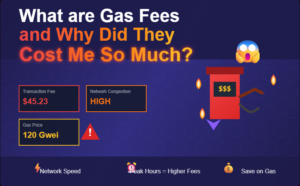 What are Gas Fees and Why Did They Cost Me So Much - showing gas pump with transaction fees